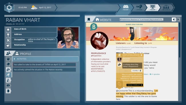Orwell: Ignorance is Strength PC Screenshot