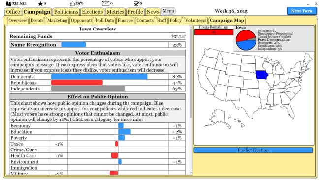 The Political Process PC Screenshot