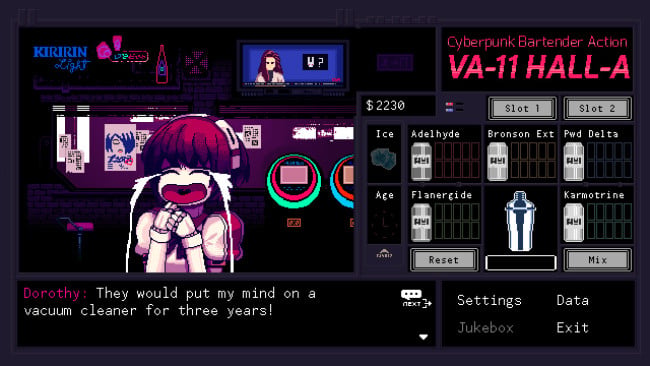 VA- Hall-A: Cyberpunk Bartender Action PC Screenshot