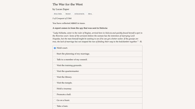 The War for the West PC Screenshot