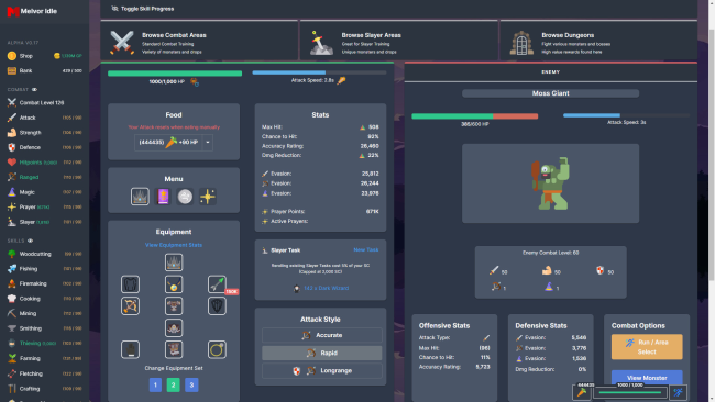 Melvor Idle PC Screenshot