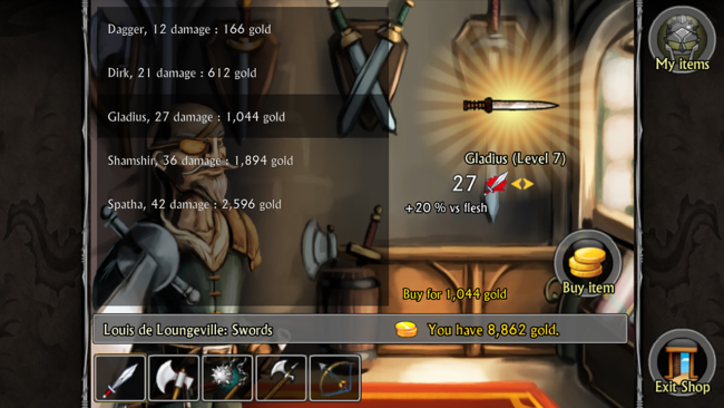 Swords and Sandals Redux PC Screenshot