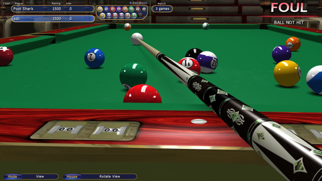Virtual Pool PC Screenshot