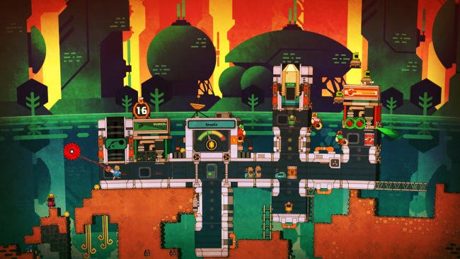 PixelJunk Nom Nom Galaxy PC Screenshot