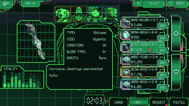 Space Warlord Organ Trading Simulator PC Screenshot