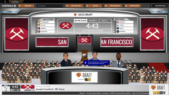 Draft Day Sports: Pro Football PC Screenshot