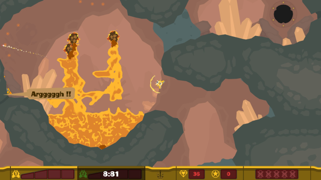 PixelJunk Shooter Gameplay Screenshot