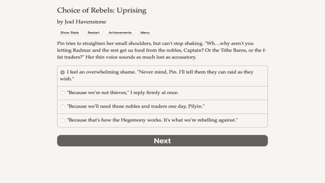 Choice of Rebels: Uprising PC Screenshot