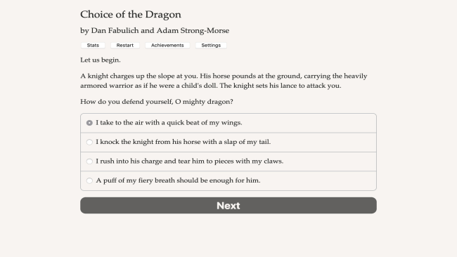 Choice of the Dragon PC Screenshot