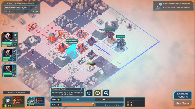 Ignited Steel: Mech Tactics PC Screenshot
