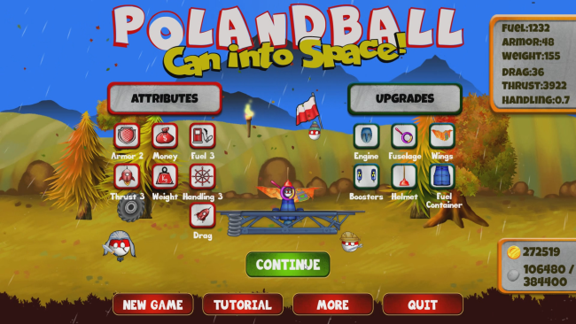 Polandball: Can Into Space! PC Screenshot