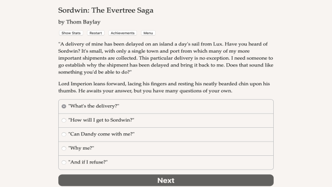 Sordwin: The Evertree Saga PC Screenshot