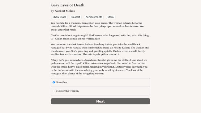Grey Eyes Of Death PC Screenshot