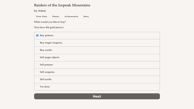 Raiders of the Icepeak Mountains PC Screenshot