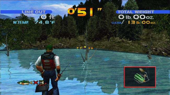 SEGA Bass Fishing Gameplay Screenshot