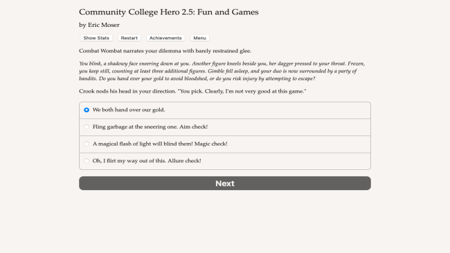 Community College Hero: Fun And Games PC Screenshot