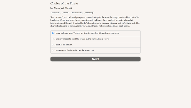 Choice Of The Pirate PC Screenshot