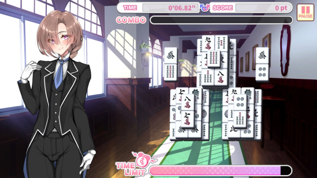 Otoko Cross: Pretty Boys Mahjong Solitaire PC Screenshot