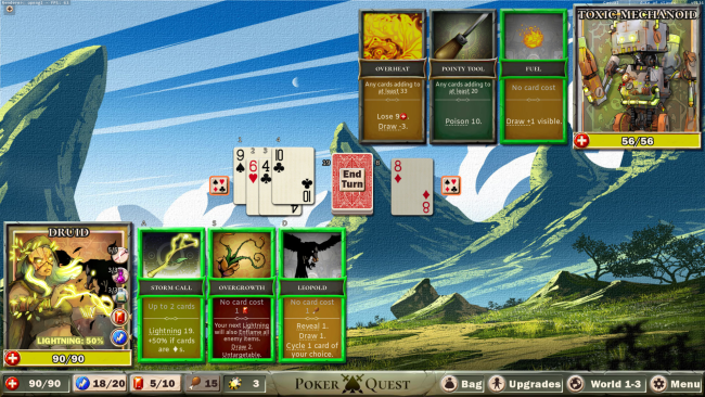 Poker Quest: Swords And Spades PC Screenshot