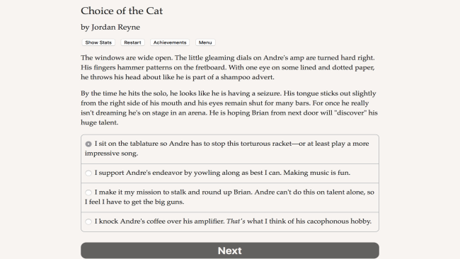 Choice of the Cat PC Screenshot