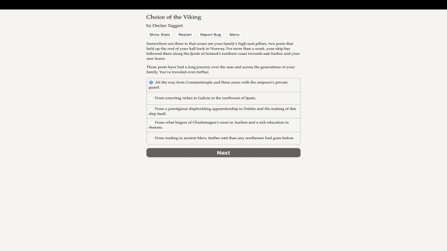 Choice Of The Viking PC Screenshot
