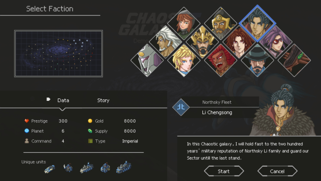 Chaos Galaxy PC Screenshot