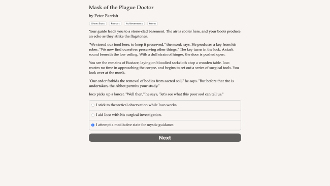 Mask of the Plague Doctor PC Screenshot