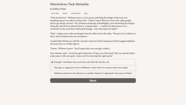 Werewolves : Pack Mentality PC Screenshot