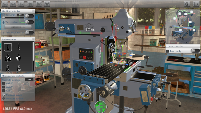 Milling Machine Simulator 3D PC Screenshot
