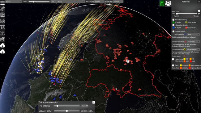 Nuclear War Simulator PC Screenshot