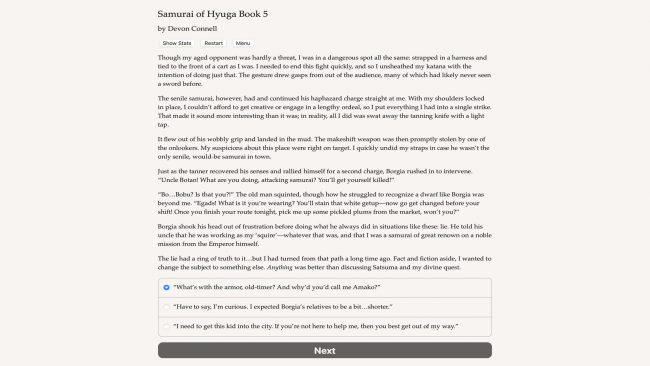 Samurai of Hyuga Book PC Screenshot