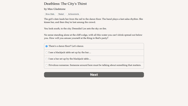 Deathless: The City’s Thirst PC Screenshot