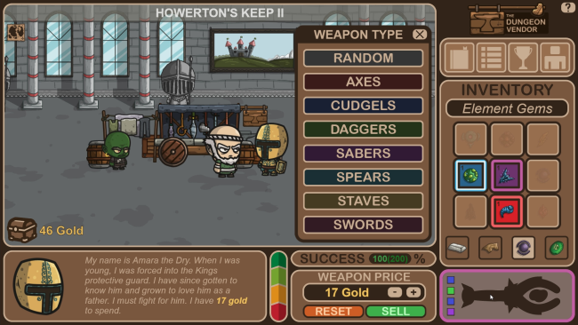 The Dungeon Vendor PC Screenshot