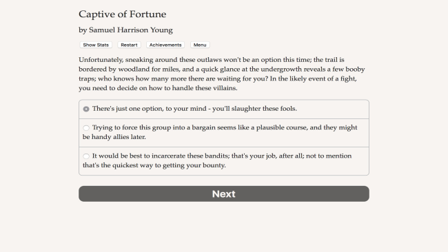 Captive Of Fortune PC Screenshot