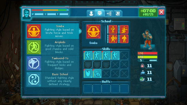Punch Club : Fast Forward PC Screenshot