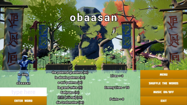 Vocabulary Galaxy Orrery PC Screenshot