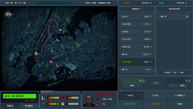 PUSHER – Drug Tycoon PC Screenshot