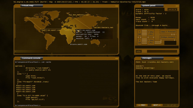 Hacker Evolution Gameplay Screenshot