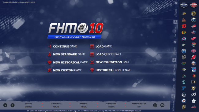 Franchise Hockey Manager PC Screenshot