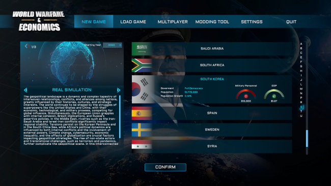 World Warfare & Economics PC Screenshot