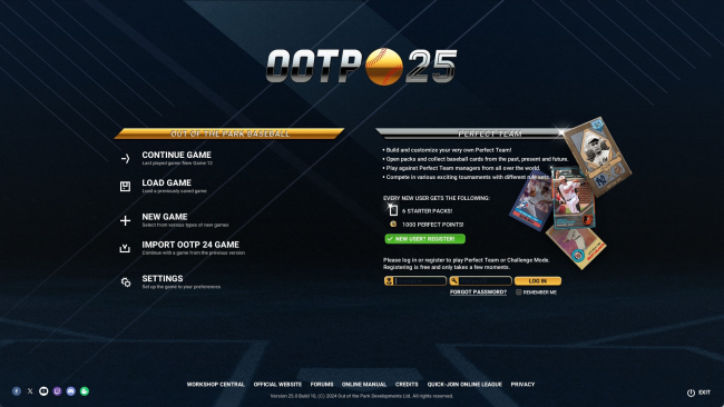 Out of the Park Baseball PC Screenshot
