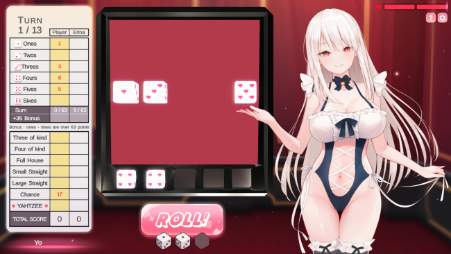 yahtzee girl PC Screenshot