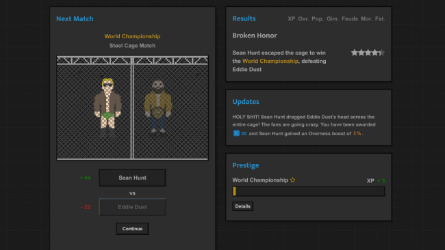 Journey of Wrestling PC Screenshot