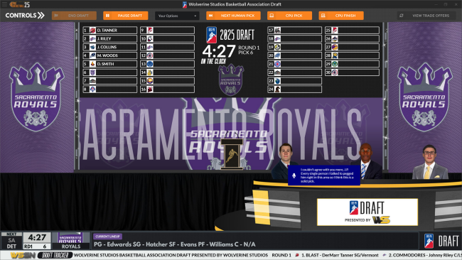 Draft Day Sports: Pro Basketball PC Screenshot