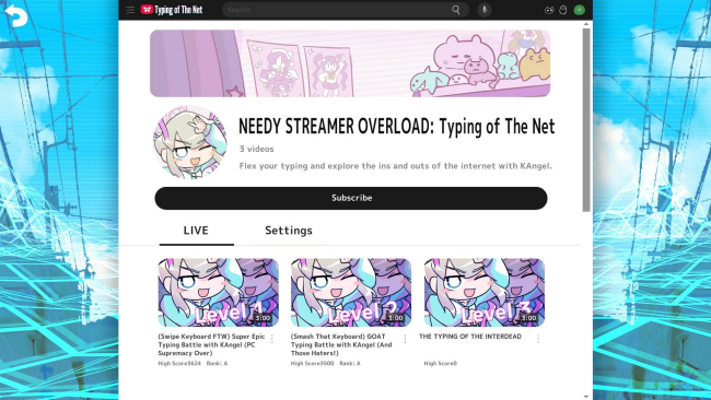 NEEDY STREAMER OVERLOAD: Typing of The Net PC Screenshot
