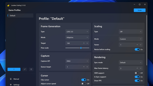 Lossless Scaling PC Screenshot