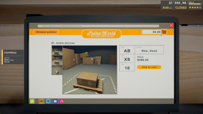 Returns Outlet Simulator PC Screenshot