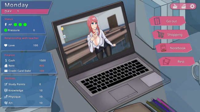 Days With My Lonely Teacher PC Screenshot