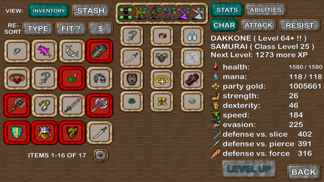 DUNGEONS OF CHAOS PC Screenshot
