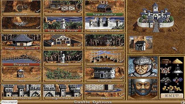 Heroes of Might and Magic PC Screenshot